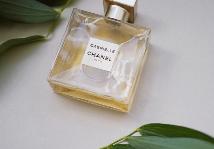 Bottle of Gabrielle Chanel perfume